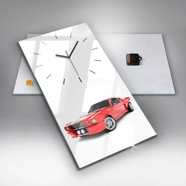 Vertical wall clock Sports car