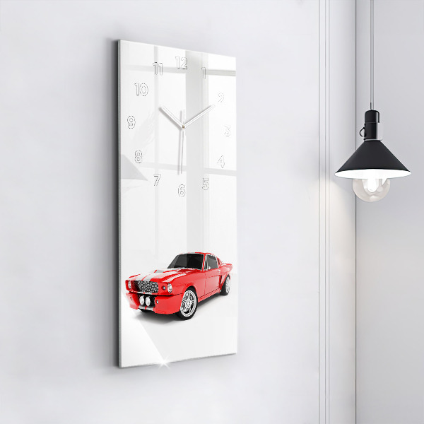 Vertical wall clock Sports car