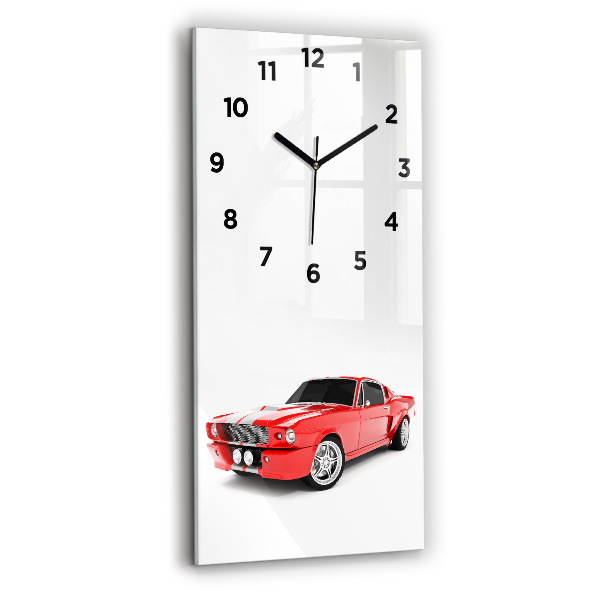 Vertical wall clock Sports car