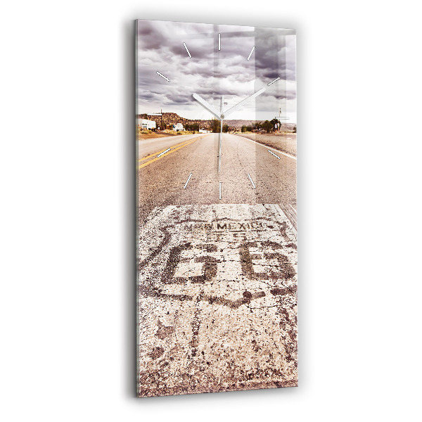 Vertical wall clock Route 66 USA