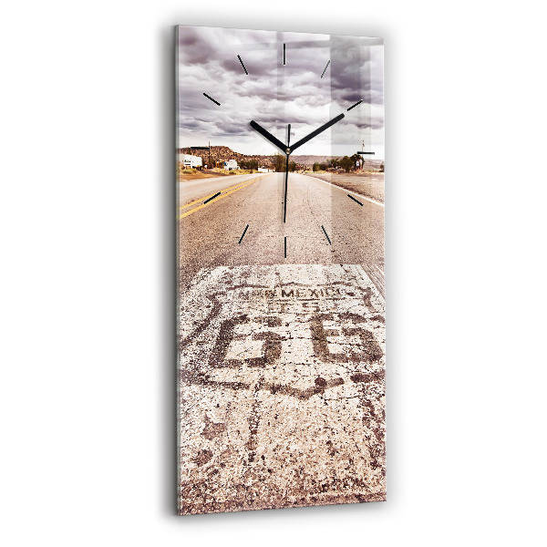 Vertical wall clock Route 66 USA