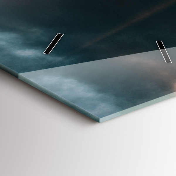 Vertical wall clock The Eiffel Tower against the clouds