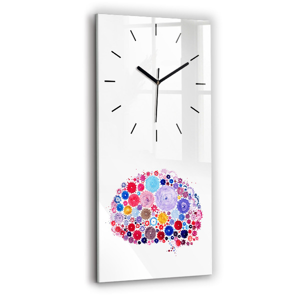 Vertical wall clock Colorful Abstract Illustration