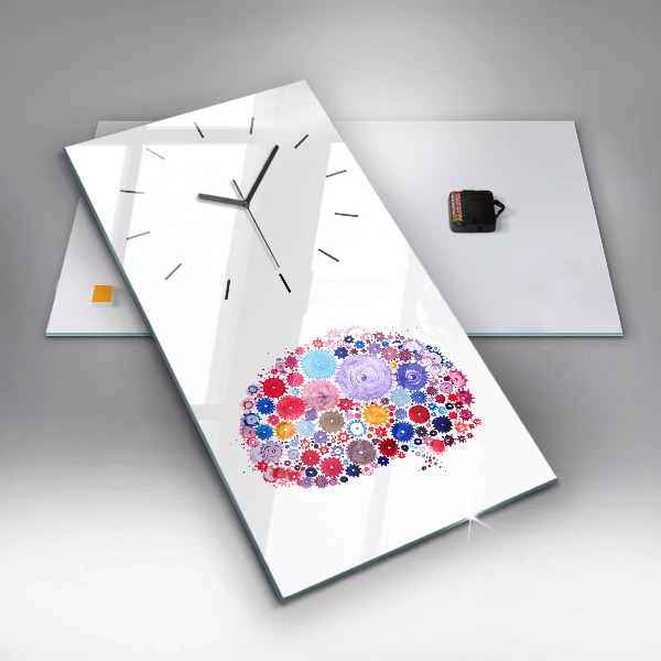 Vertical wall clock Colorful Abstract Illustration