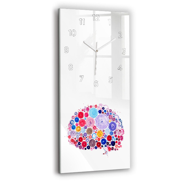 Vertical wall clock Colorful Abstract Illustration