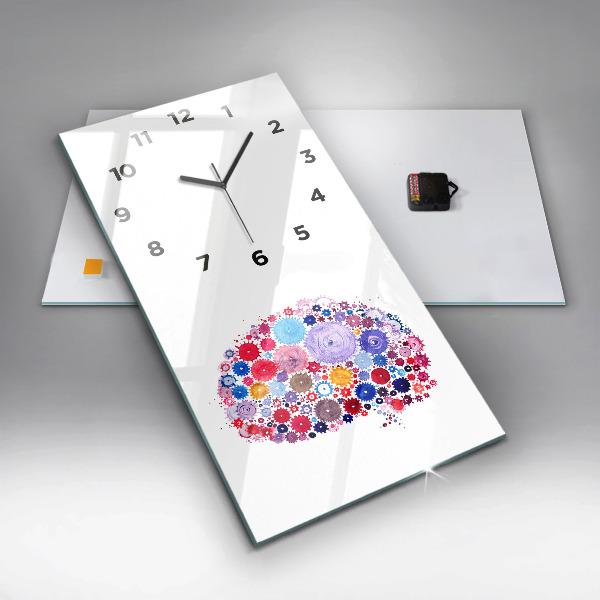Vertical wall clock Colorful Abstract Illustration