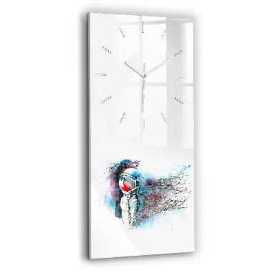 Vertical wall clock Astronaut abstraction