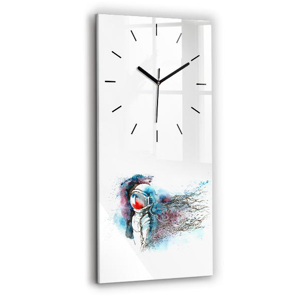 Vertical wall clock Astronaut abstraction