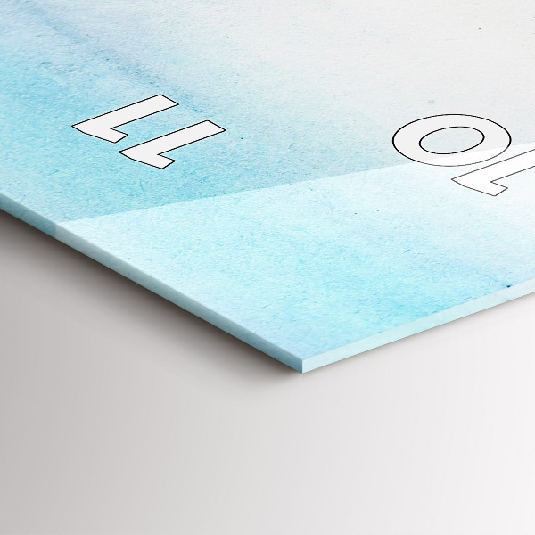 Vertical wall clock Painted Landscape of Paris