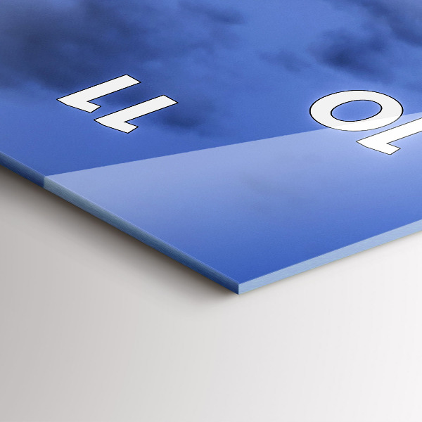 Vertical wall clock Red London Bus