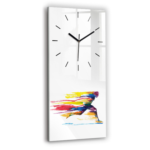Vertical wall clock Runner illustration