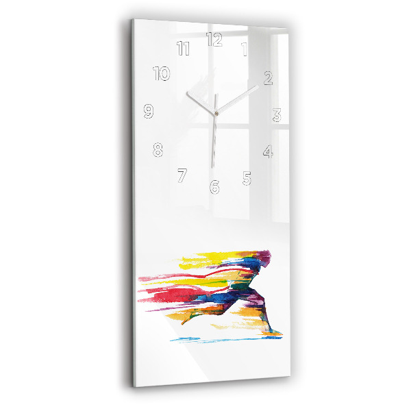 Vertical wall clock Runner illustration