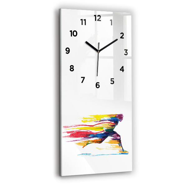 Vertical wall clock Runner illustration