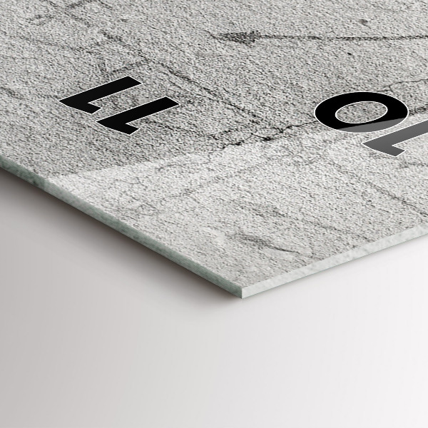 Vertical wall clock Sketch of the City