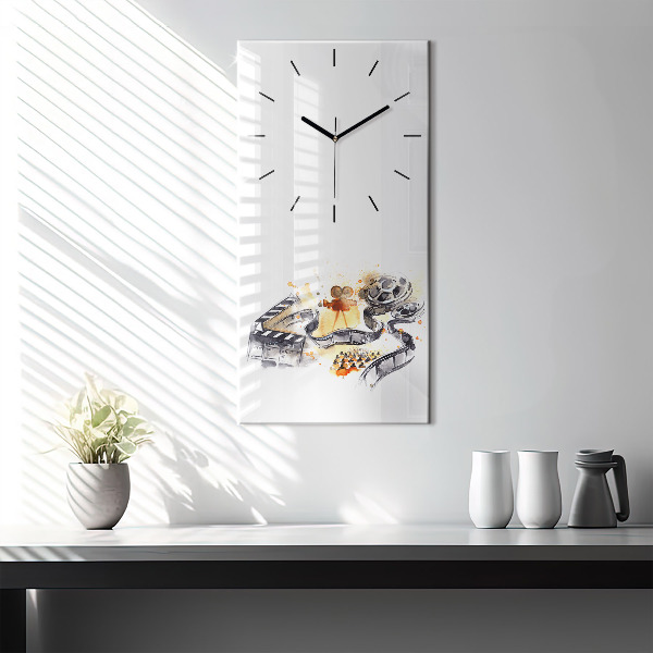 Vertical wall clock Cinematography camera