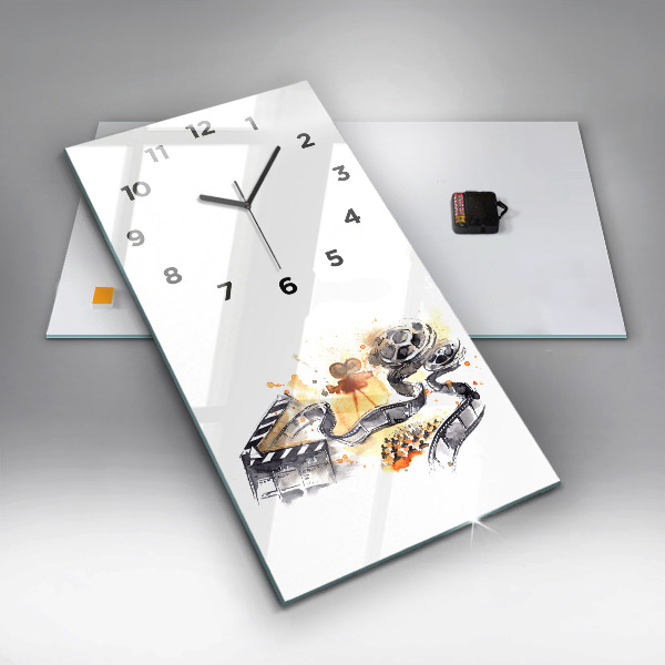 Vertical wall clock Cinematography camera