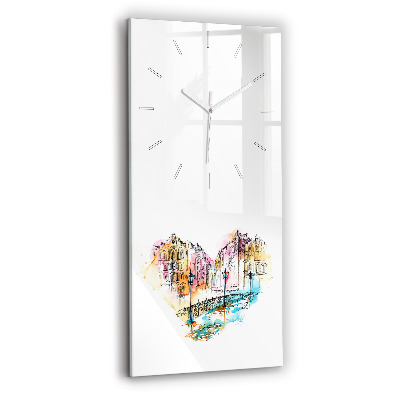 Vertical wall clock Painted Architecture