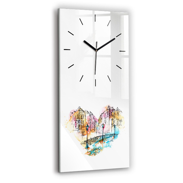 Vertical wall clock Painted Architecture