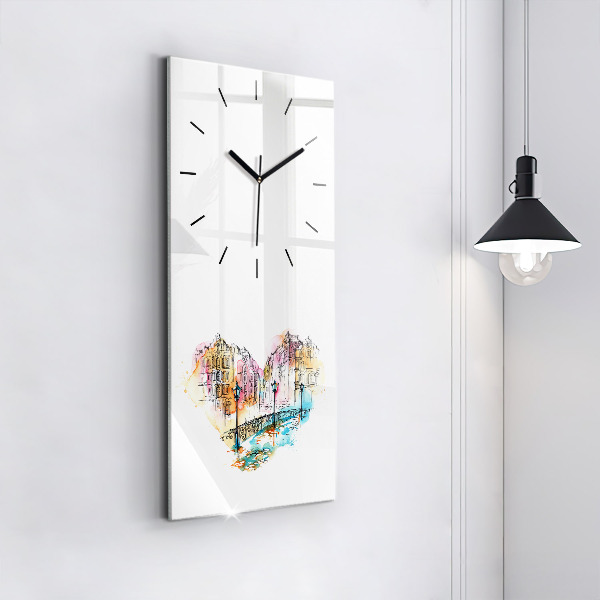 Vertical wall clock Painted Architecture