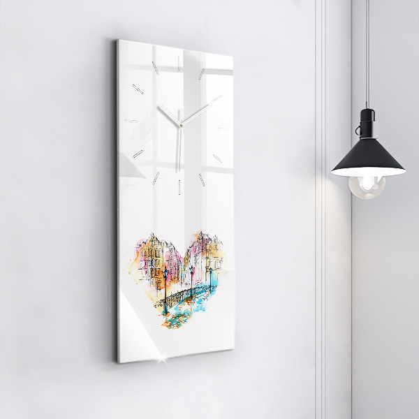 Vertical wall clock Painted Architecture