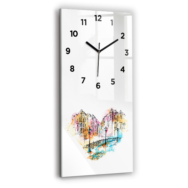 Vertical wall clock Painted Architecture