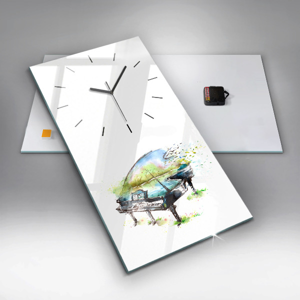 Vertical wall clock Illustration 4 Seasons