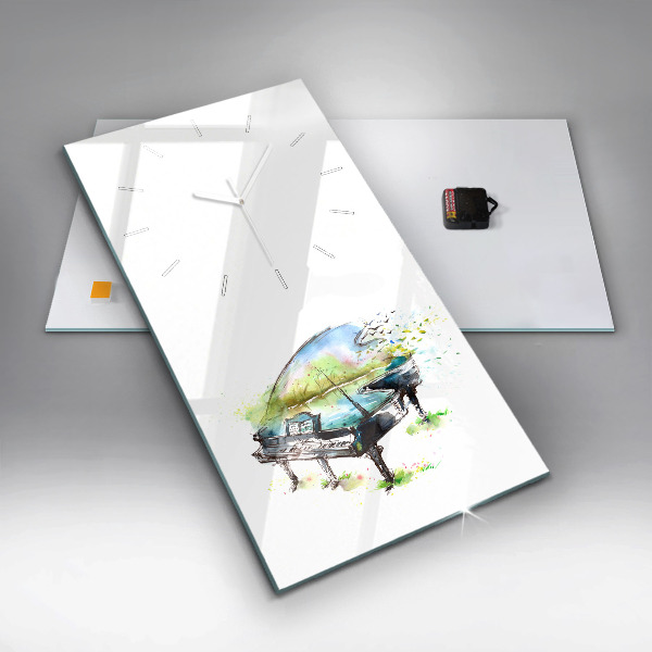 Vertical wall clock Illustration 4 Seasons