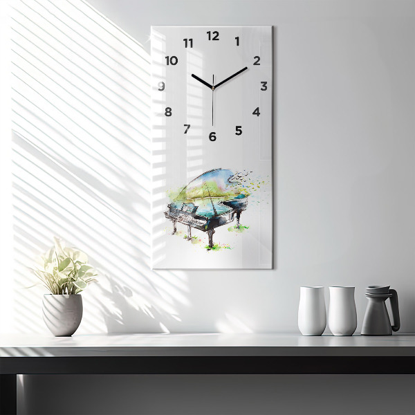 Vertical wall clock Illustration 4 Seasons