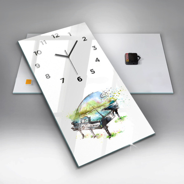 Vertical wall clock Illustration 4 Seasons
