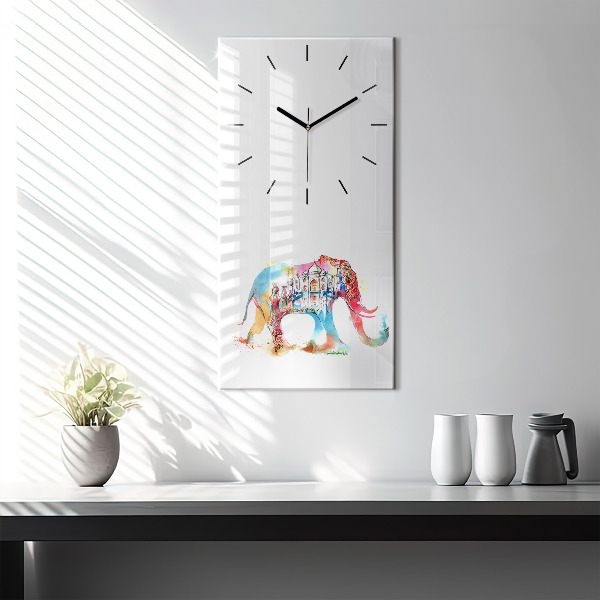 Vertical wall clock Indian Culture