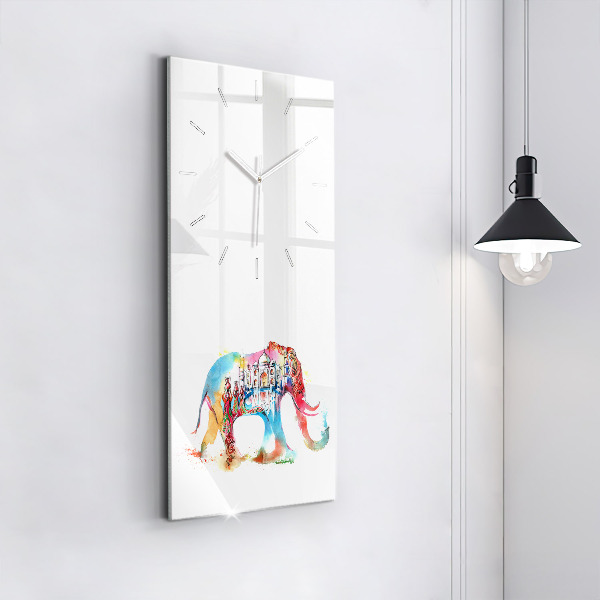 Vertical wall clock Indian Culture