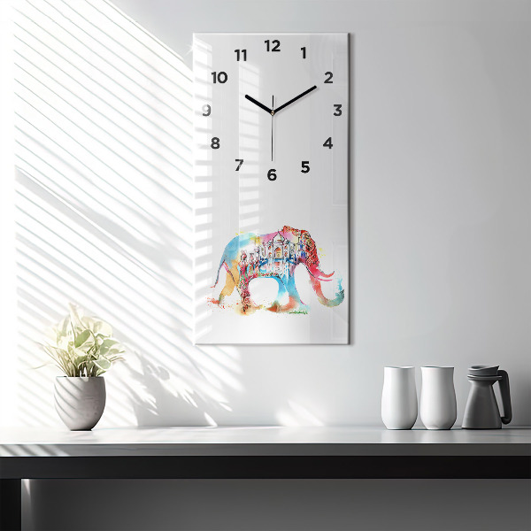 Vertical wall clock Indian Culture