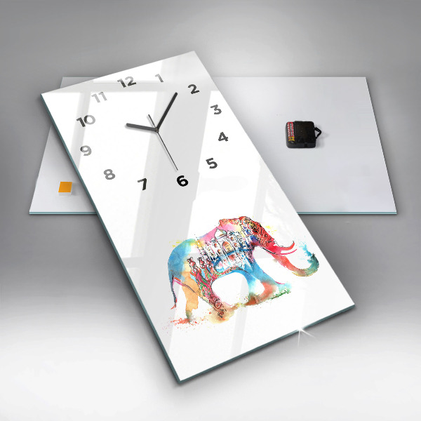 Vertical wall clock Indian Culture