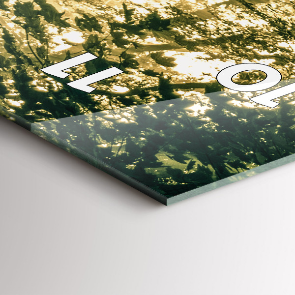 Vertical wall clock Sun Rays Forest