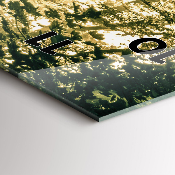 Vertical wall clock Sun Rays Forest