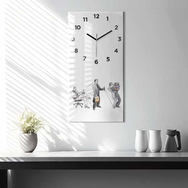 Vertical wall clock Puppet People