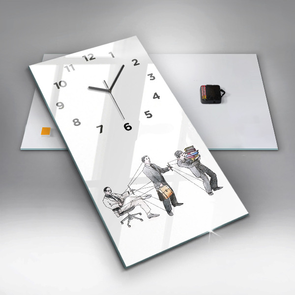 Vertical wall clock Puppet People