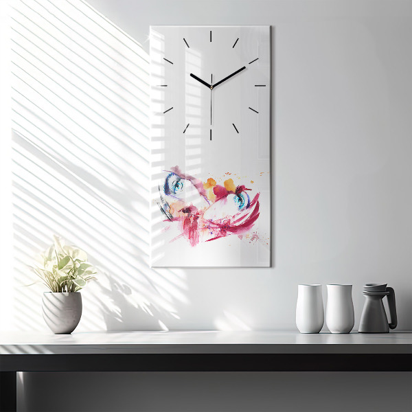 Vertical wall clock Romantic couple
