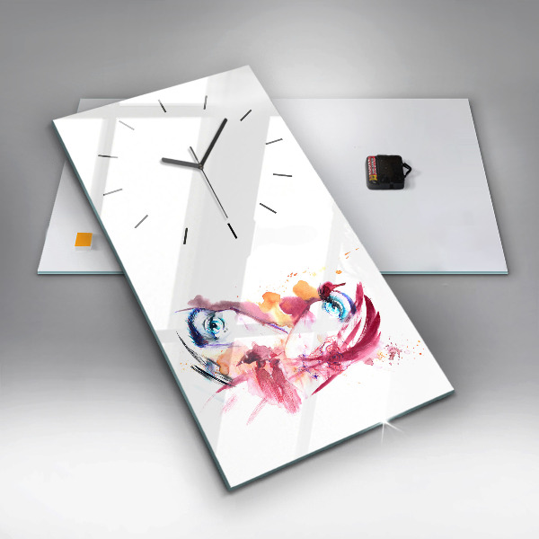Vertical wall clock Romantic couple