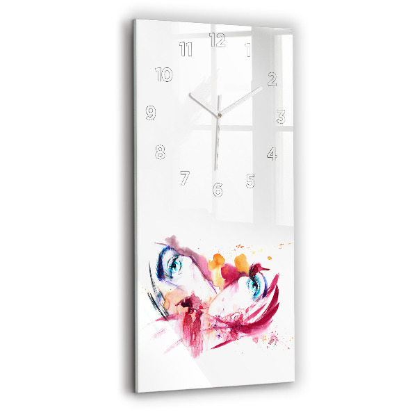 Vertical wall clock Romantic couple