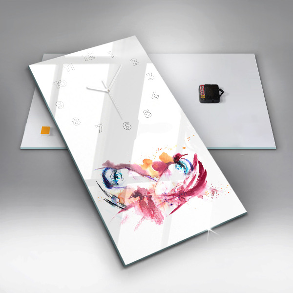 Vertical wall clock Romantic couple