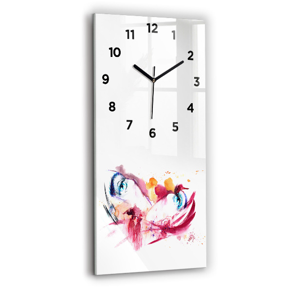 Vertical wall clock Romantic couple