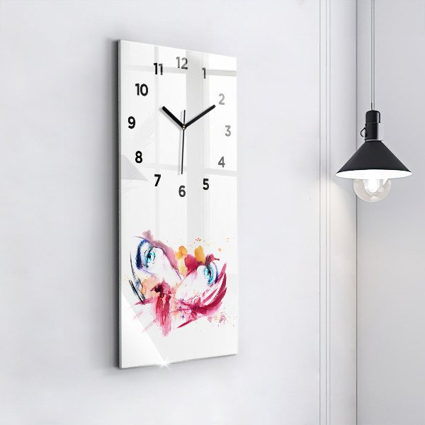 Vertical wall clock Romantic couple