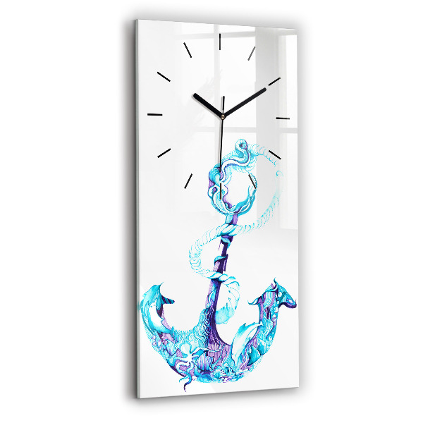 Vertical wall clock Sea anchor