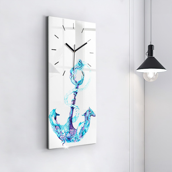 Vertical wall clock Sea anchor