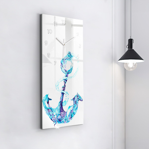 Vertical wall clock Sea anchor