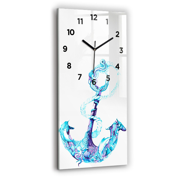 Vertical wall clock Sea anchor