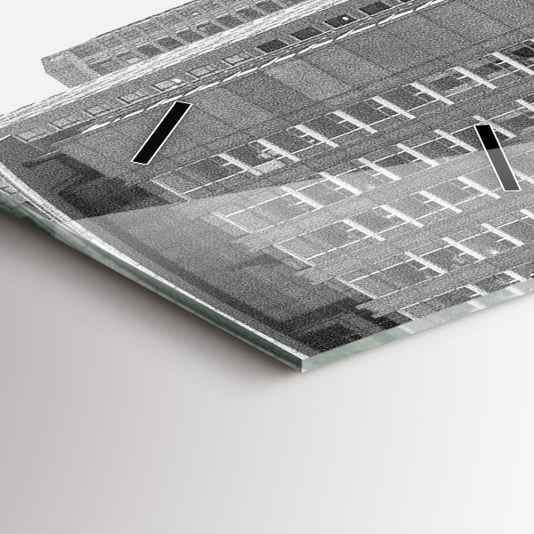 Vertical wall clock Chicago City Streets