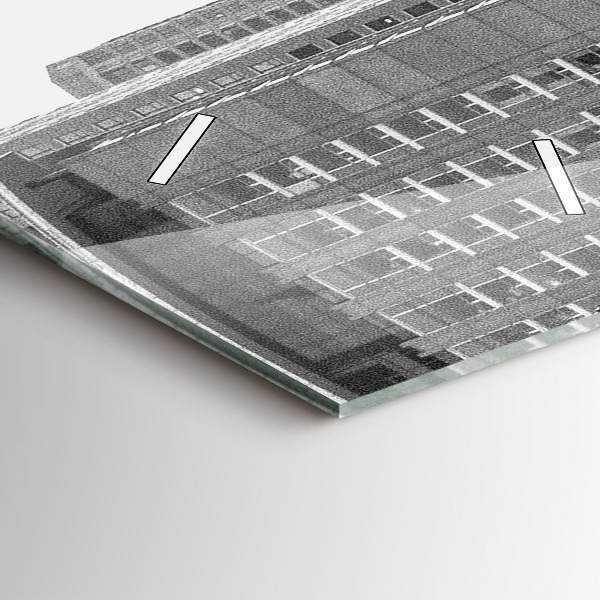 Vertical wall clock Chicago City Streets