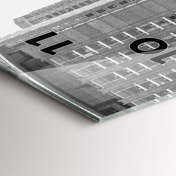 Vertical wall clock Chicago City Streets